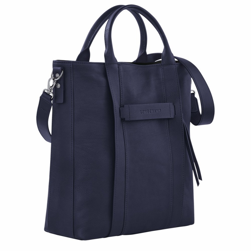 Navy Longchamp Longchamp 3D L Women's Handbags